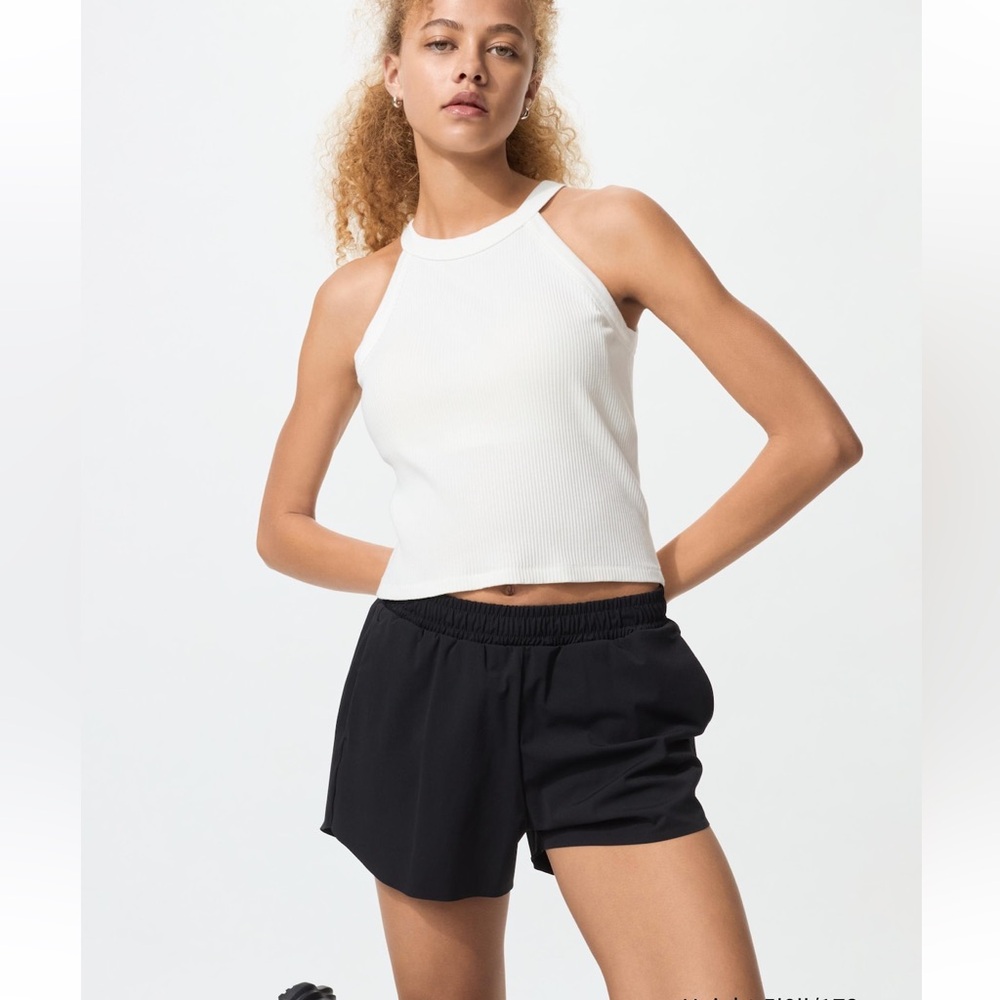Uniqlo halter neck bra top in white NWT